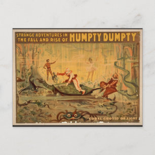 Carte Postale Humpty Dumpty, 'Coral Grotto of Light' Théâtre rét