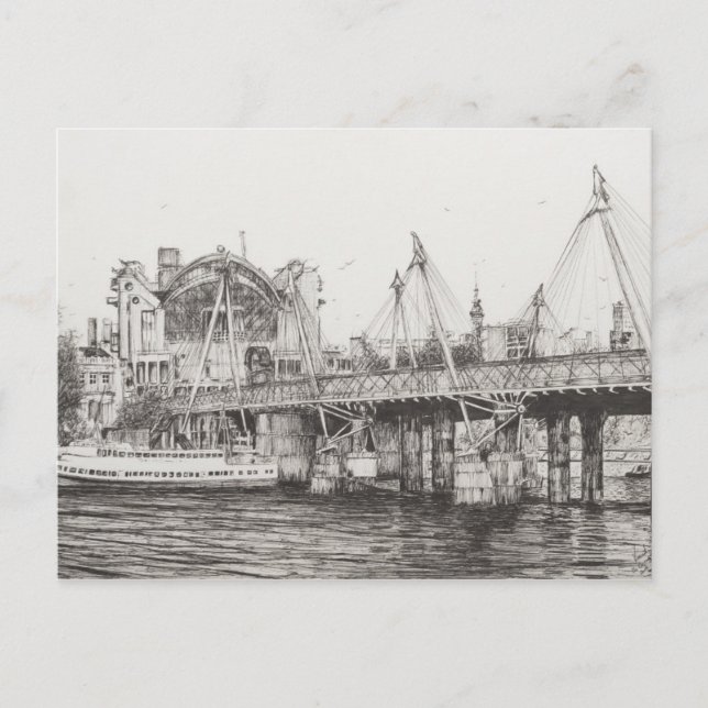 Carte Postale Hungerford Bridge Londres 30/10/2006 (Devant)