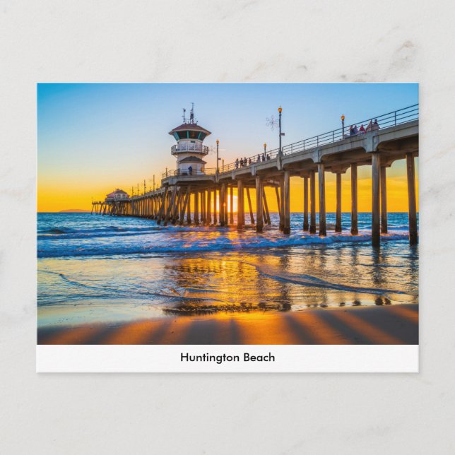 Carte postale Huntington Beach Pier (Devant)
