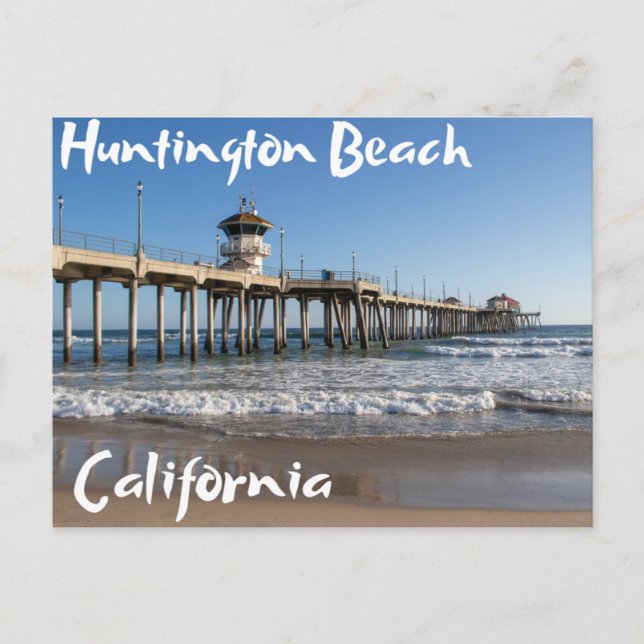 Carte Postale Huntington Beach Pier Californie (Devant)
