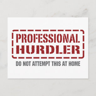 Carte Postale Hurdler professionnel