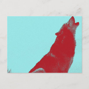 Carte Postale Hurlement de loup