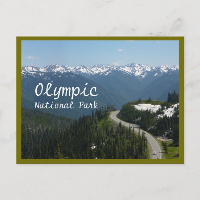 Carte Postale Hurricane Ridge (N.P. olympique) avec texte (Devant)