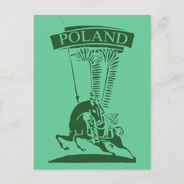 Carte Postale Hussar à ailes polonaises vintages (Devant)