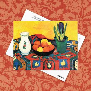 Carte Postale Hyacinthe violet à vie morte Août Macke