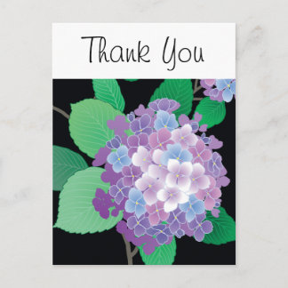 Carte Postale Hydrangea Art Floral Japonais