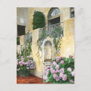 Carte Postale Hydrangées violettes claires en pleine floraison