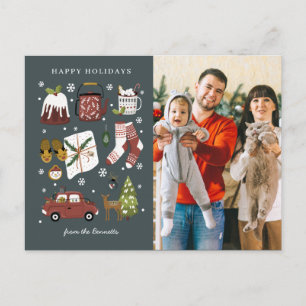 Carte Postale Hygge De Vacances Gaie   Christmas Photo Collage
