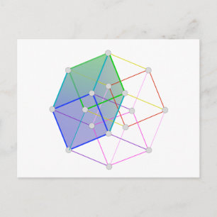 Carte Postale Hyper Cube 2 — Science cool en 4D !