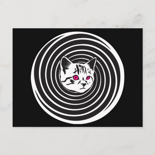 Carte Postale Hypno-Cat (Devant)