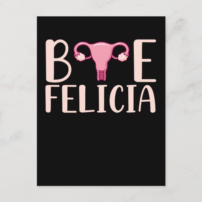 Carte Postale Hystérectomie Chirurgie Support Uterus Suppression (Devant)