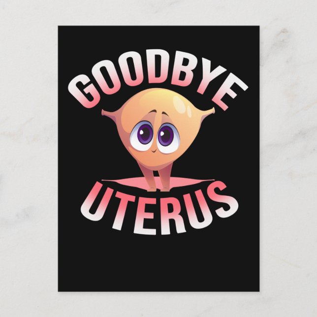 Carte Postale Hystérectomie Sensibilisation Uterus Fleurs de sup (Devant)