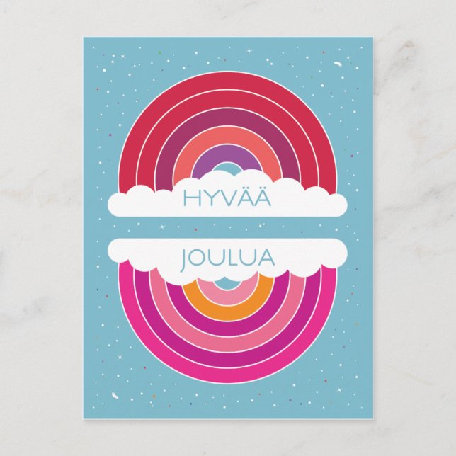 Carte Postale Hyvää Joulua (Devant)
