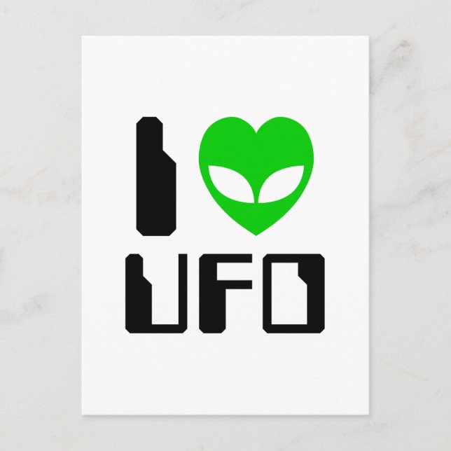 Carte Postale I Alien Heart UFO (Devant)