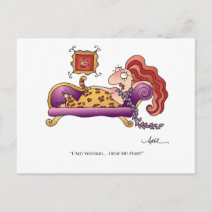 Carte postale I AM WOMAN par April McCallum
