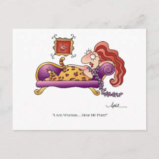 Carte postale I AM WOMAN par April McCallum