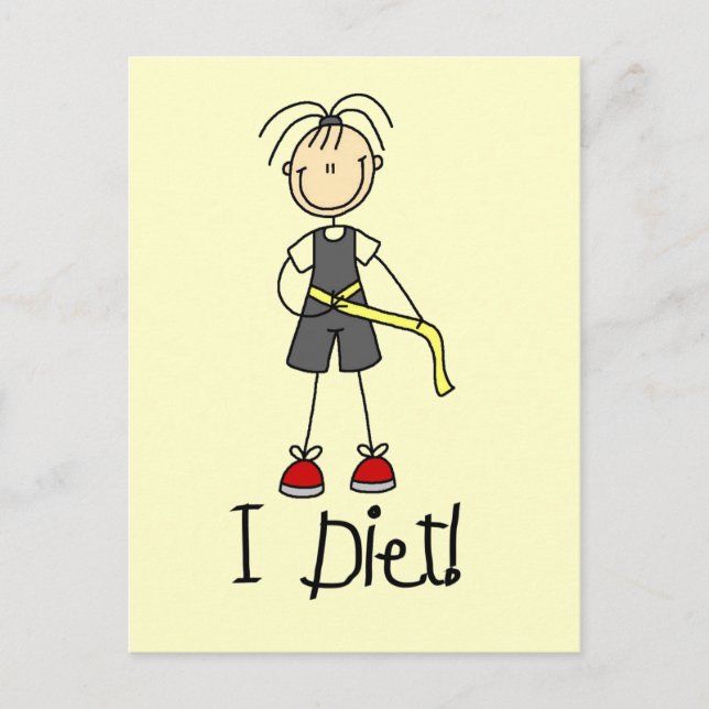 Carte Postale I Diet Tshirts et cadeaux (Devant)