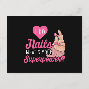 Carte Postale I Do Nails Nail Technicien Manicuriste Pedicurist 