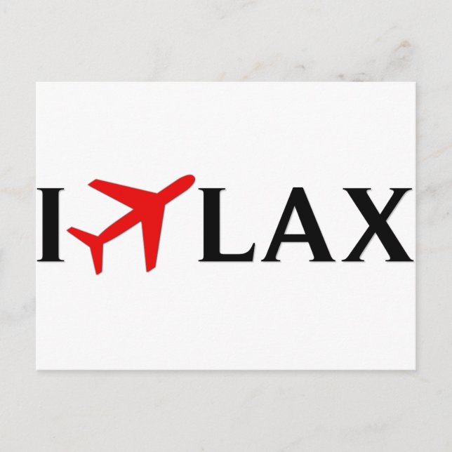 Carte Postale I Fly LAX - Aéroport international de Los Angeles (Devant)