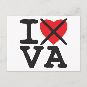 Carte Postale I Hate VA - Virginie