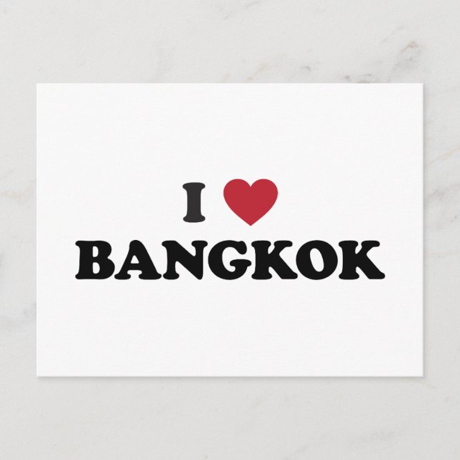 Carte Postale I Heart Bangkok Thaïlande (Devant)