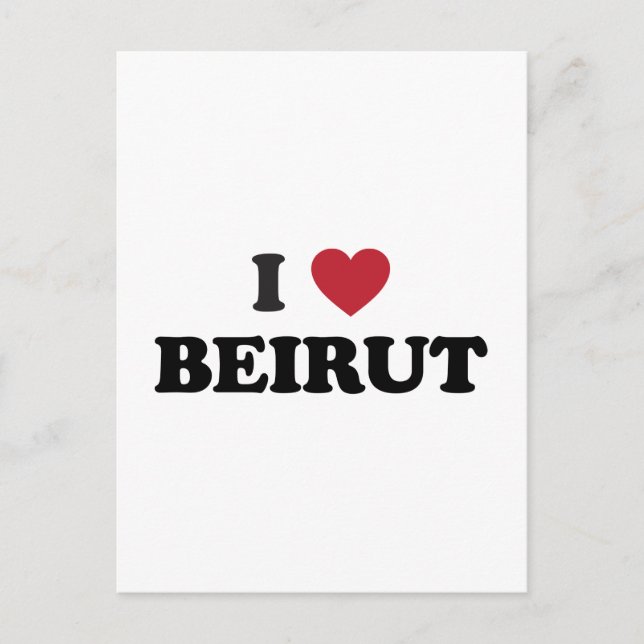 Carte Postale I Heart Beirut Lebanon (Devant)