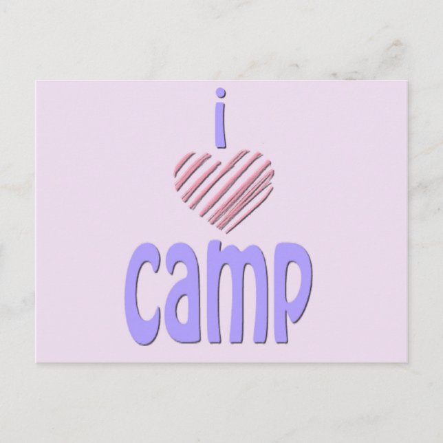 Carte Postale I Heart Camp (Devant)