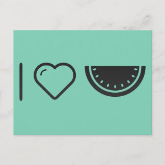 Carte Postale I Heart Fruit Melons