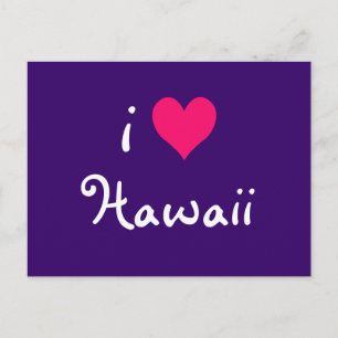 Carte Postale I Heart Hawaii