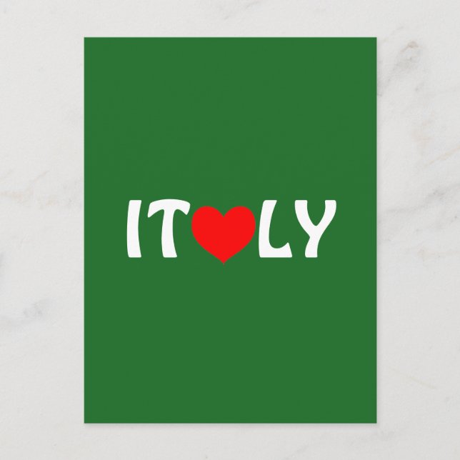Carte Postale I Heart Italie (Devant)