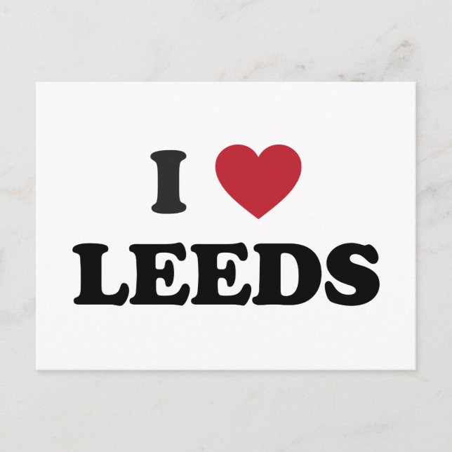 Carte Postale I Heart Leeds Angleterre (Devant)