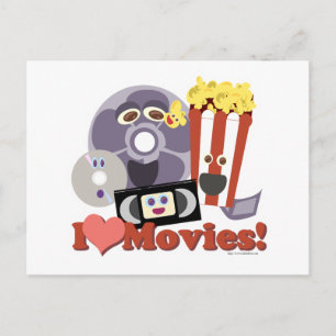 Carte Postale I Heart Movies !