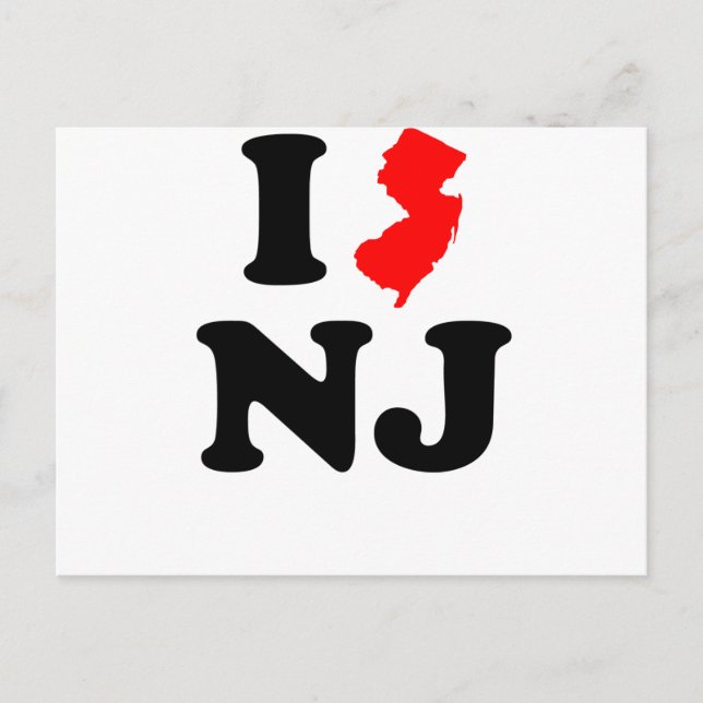 Carte Postale I Heart NJ (Devant)