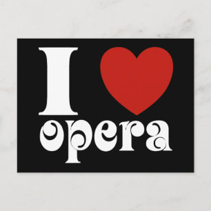 Carte Postale I Heart Opera Les Amateurs Cadeau