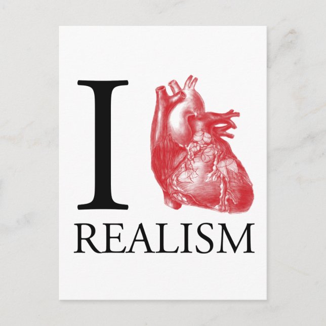 Carte Postale I Heart Realism (Devant)