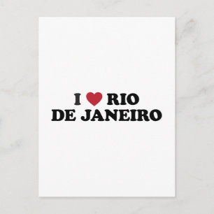 Carte Postale I Heart Rio de Janeiro Brésil