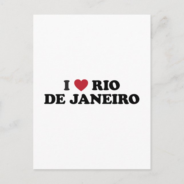 Carte Postale I Heart Rio de Janeiro Brésil (Devant)