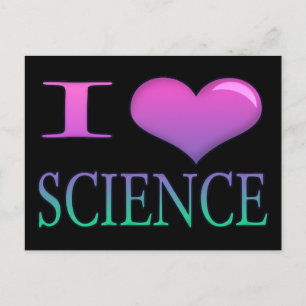 Carte Postale I Heart Science