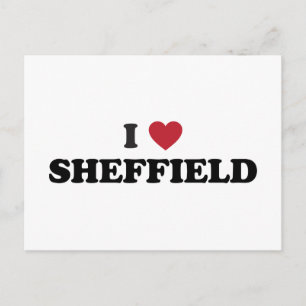 Carte Postale I Heart Sheffield Grande-Bretagne