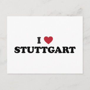 Carte Postale I Heart Stuttgart Germany