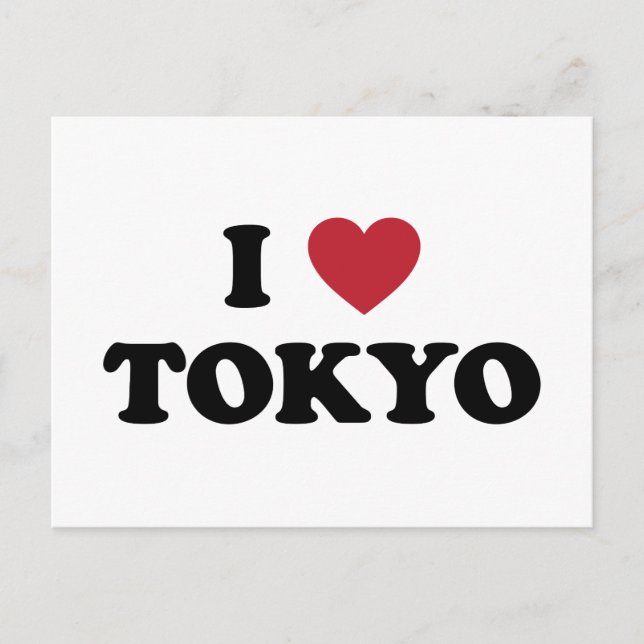 Carte Postale I Heart Tokyo Japon (Devant)