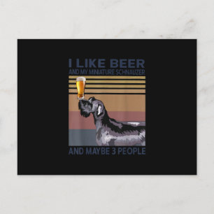 Carte Postale i like beer and my miniature