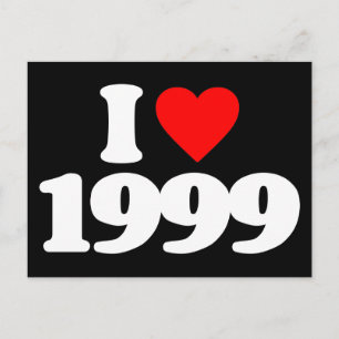 CARTE POSTALE I LOVE 1999