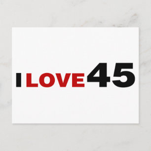 Carte Postale I Love 45
