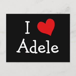 Carte Postale I Love Adele