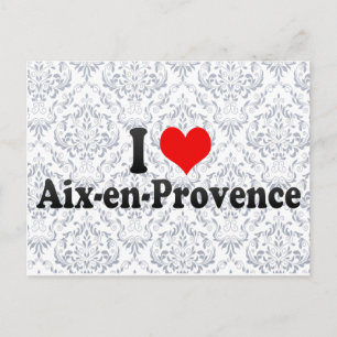 Carte Postale I Love Aix-en-Provence, France
