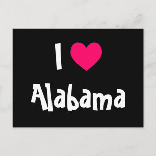 Carte Postale I Love Alabama