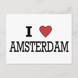 Carte Postale I Love Amsterdam