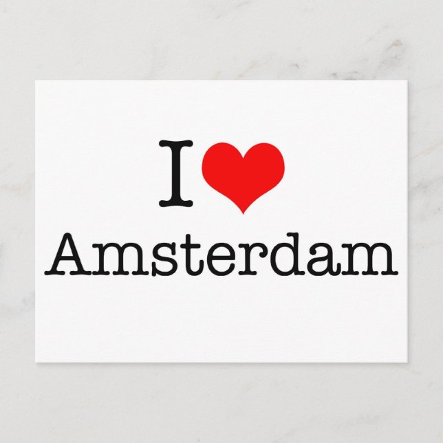 Carte Postale I Love Amsterdam (Devant)