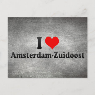 Carte Postale I Love Amsterdam-Zuidoost, Pays-Bas
